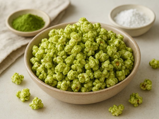 Green Matcha Popcorn