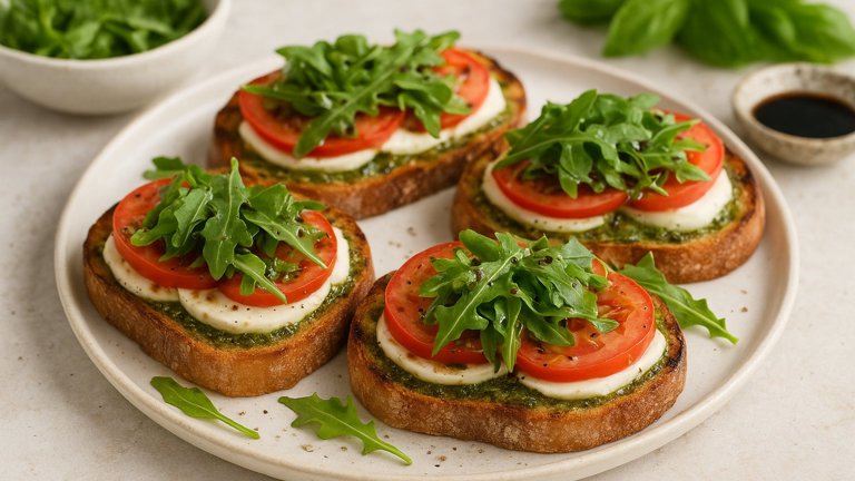 Grilled Caprese Toasts