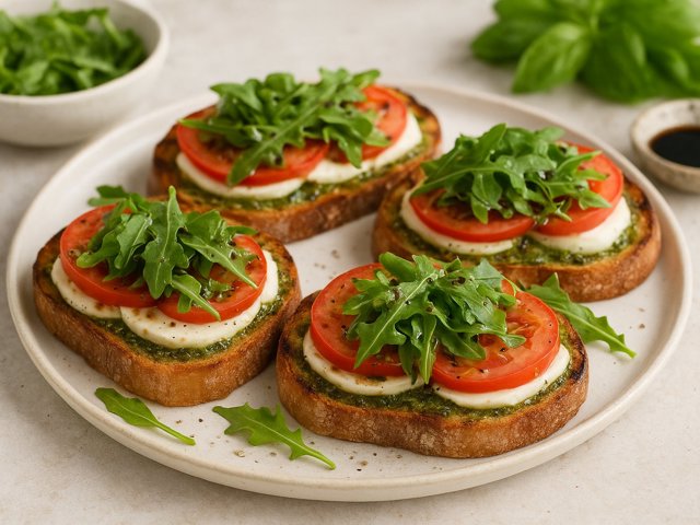 Grilled Caprese Toasts