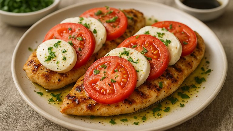 Grilled Chicken Caprese