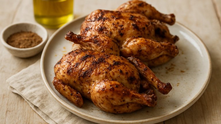 GRILLED CORNISH GAME HENS