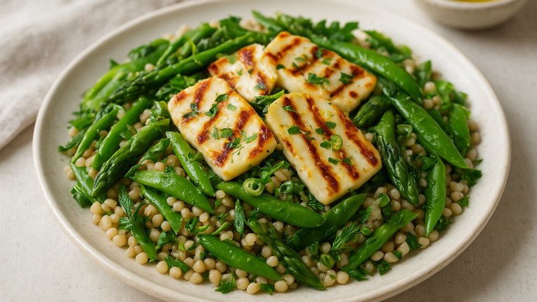 Grilled Halloumi Salad