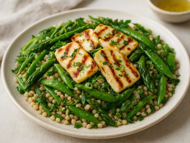 Grilled Halloumi Salad