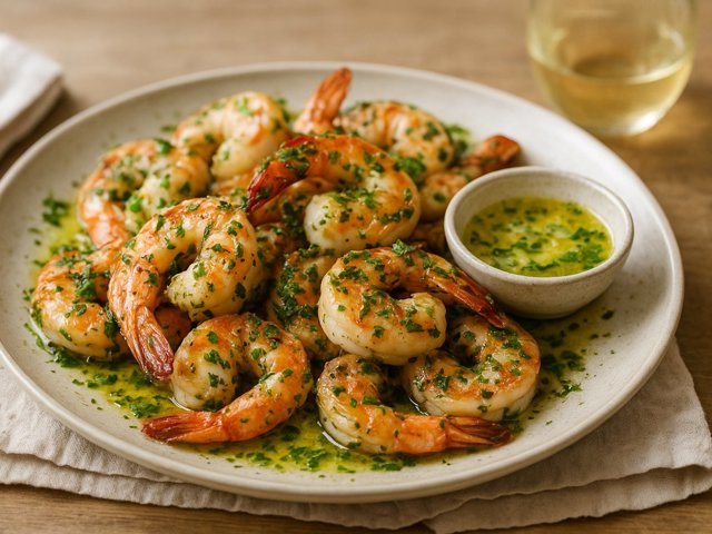 Grilled Or Broiled Shrimp Cockaigne