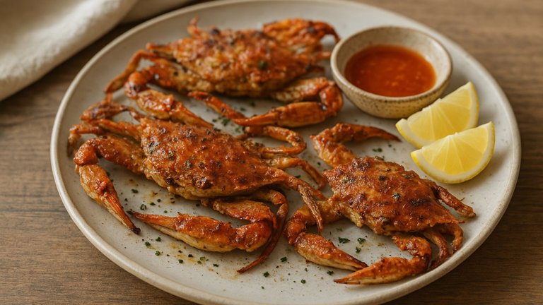 Grilled Or Broiled Soft-Shell Crabs