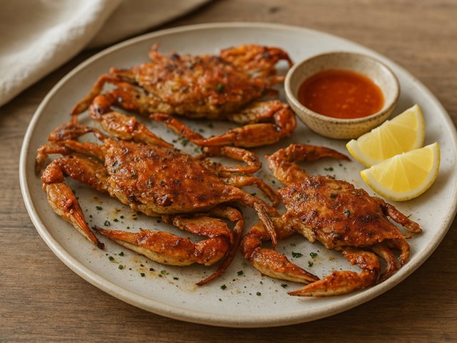 Grilled Or Broiled Soft-Shell Crabs