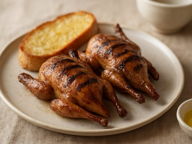 Grilled Or Broiled Squab