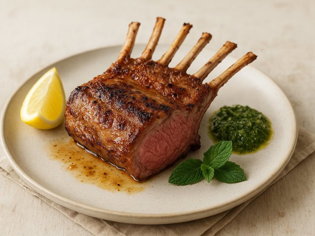 Grilled Rack Of Lamb