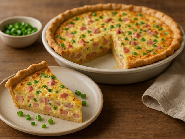 Ham & Swiss Quiche