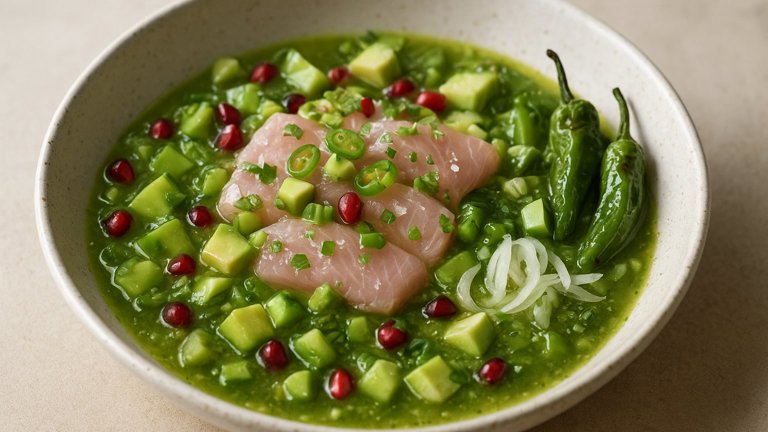 Hamachi Crudo WITH Aguachile Verde