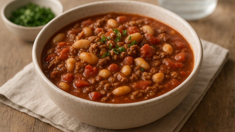 Hearty Bean & Beef Chili