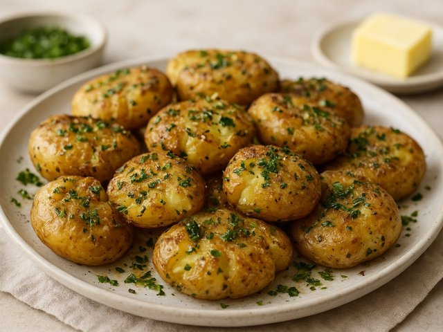 Herb-Roasted Smasher Potatoes