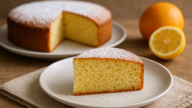 High-Altitude Citrus Sponge Cake