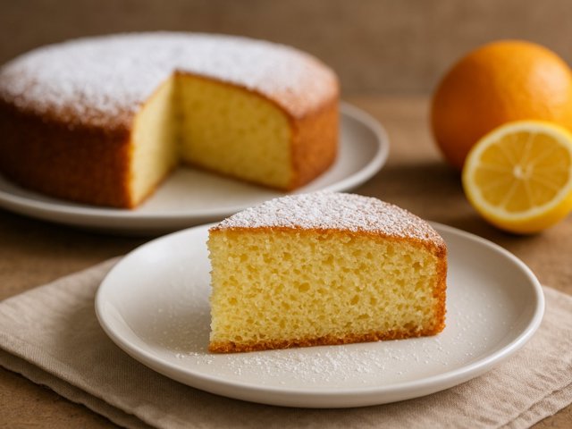 High-Altitude Citrus Sponge Cake