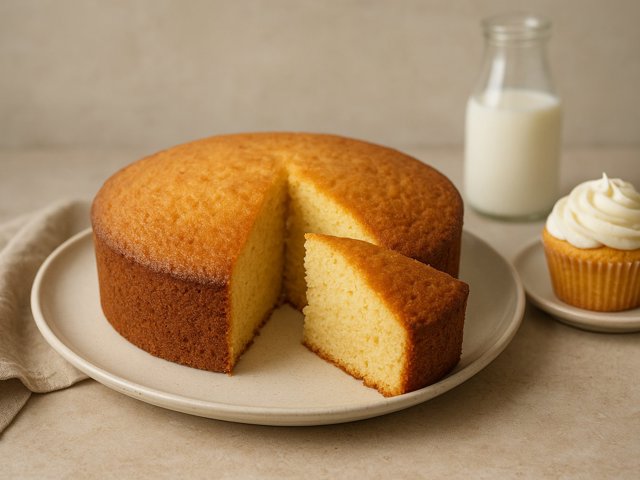 High-Altitude Classic 1-2-3-4 Cake (Or Cupcakes)