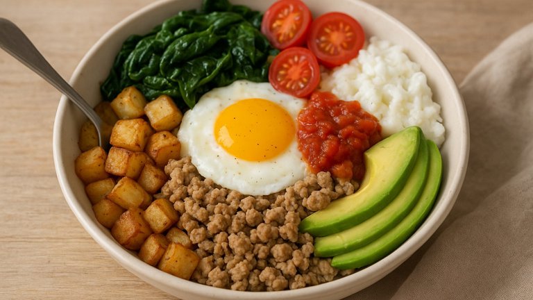 High-Protein Breakfast Burrito Bowl