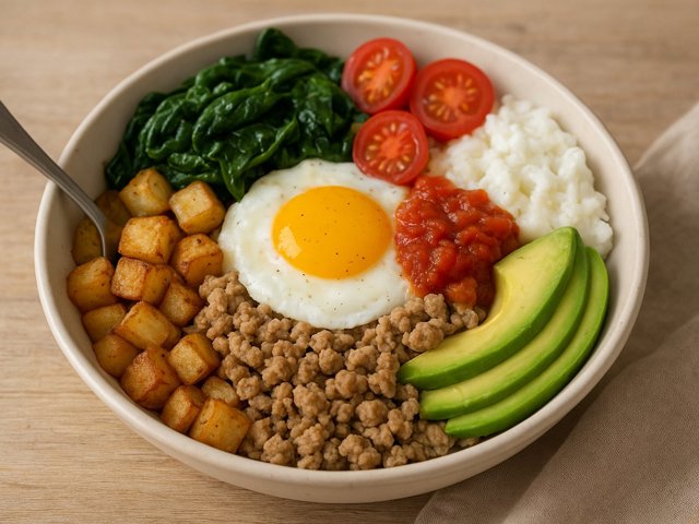 High-Protein Breakfast Burrito Bowl