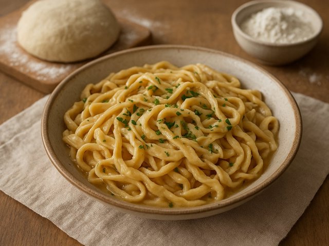 Home-Style Hand-Cut Noodles