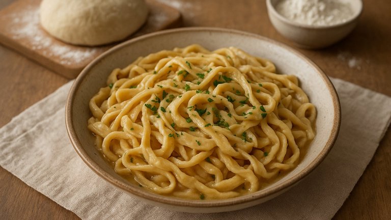Home-Style Hand-Cut Noodles