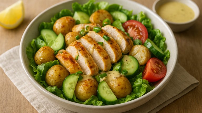 Honey-Mustard Chicken Potato Salad