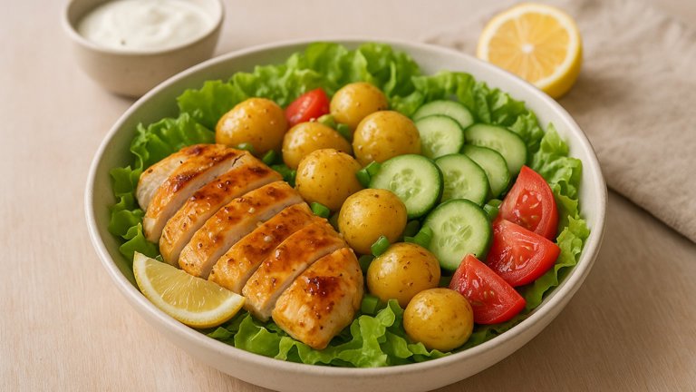 Honey-Mustard Chicken Potato Salad