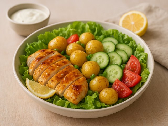 Honey-Mustard Chicken Potato Salad