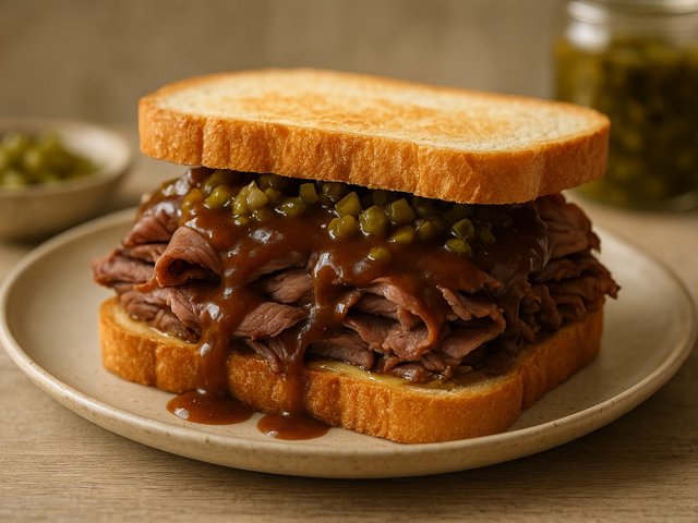 Hot Roast Beef Sandwich
