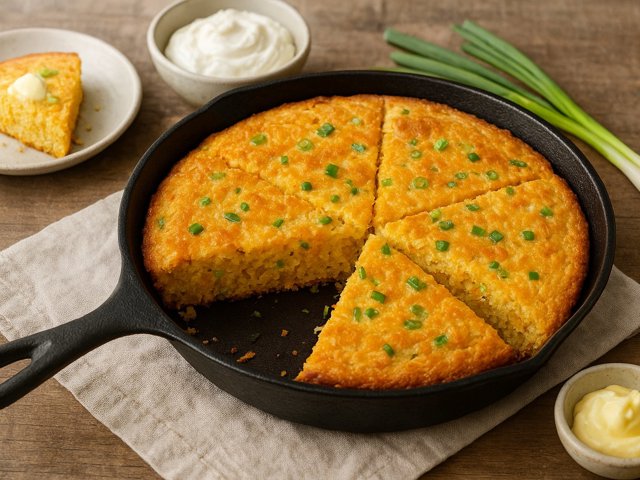 HOT Skillet CORN Bread