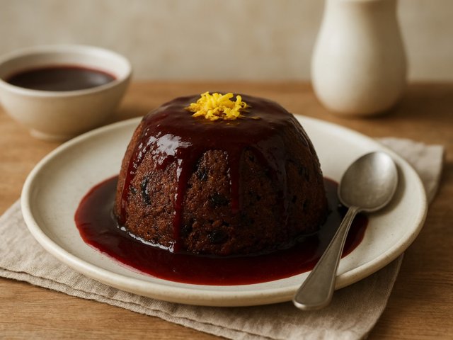 Hot Wine Or Plum Pudding Sauce