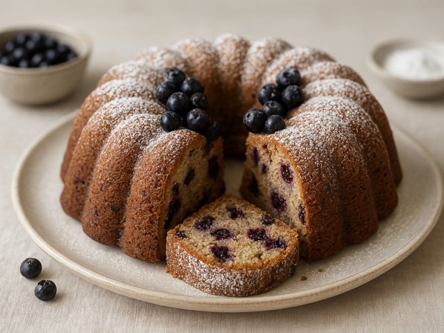 Huckleberry Cardamom Bundt CAKE