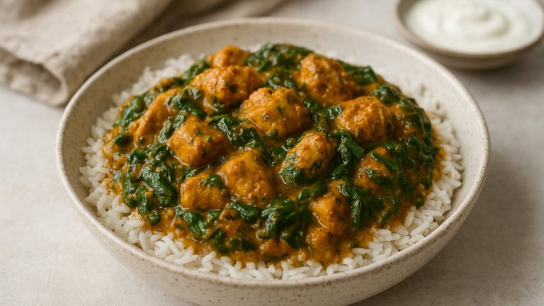 INDIAN CHICKEN & SPINACH CURRY