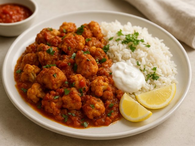 Indian Spiced Chicken & Cauliflower