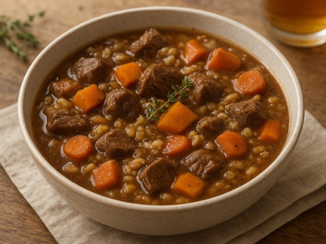 Instant Pot Beef And Barley Stew