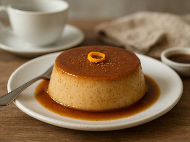 Island Tea-Infused No-Milk Flan