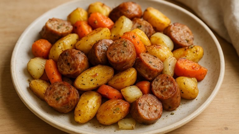 Italian Sausage &Amp; Roasted Vegetables