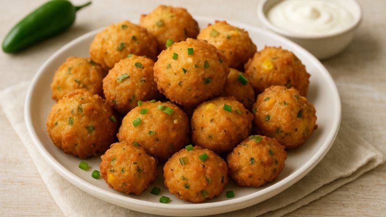 JALAPEÑO AND FRESH CORN HUSH PUPPIES