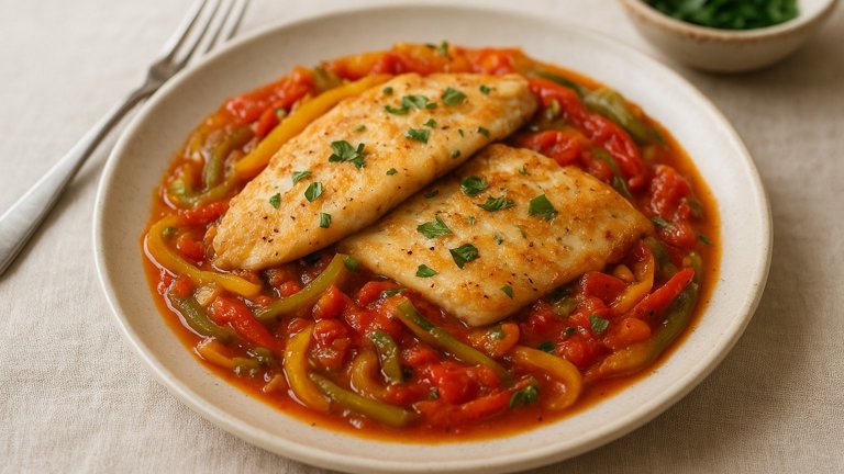JOHN DORY With Stewed Peppers