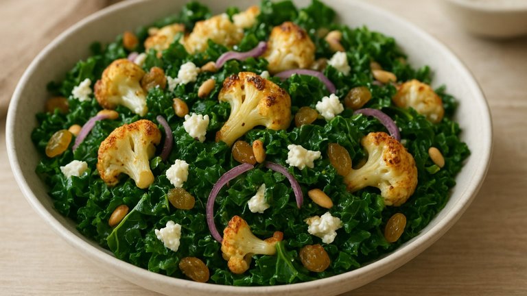 Kale And Roasted Cauliflower Salad