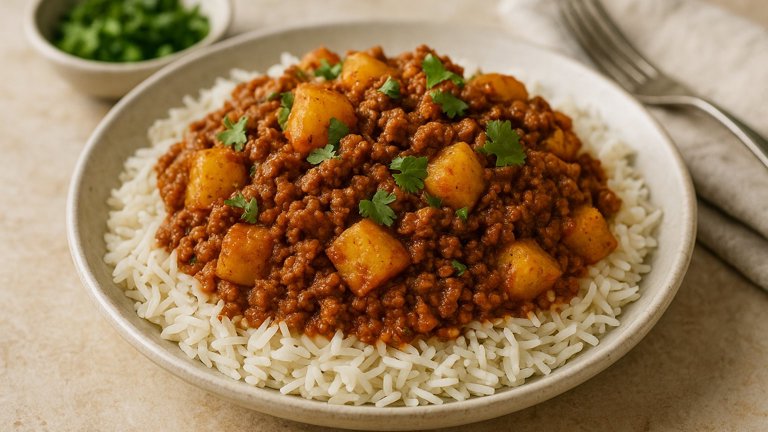 Keema Alu (Indian Spiced Beef With Potatoes And Spices)
