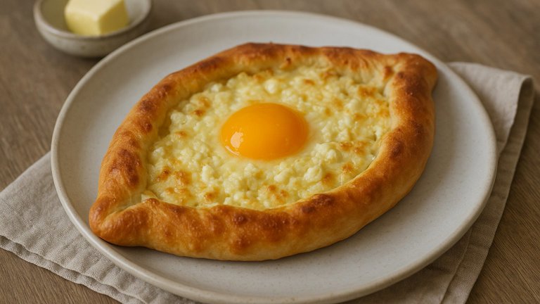 Khachapuri (Georgian Cheese-Filled Bread)