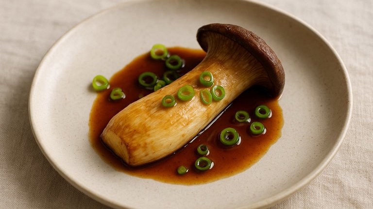 King Oyster Mushroom With Ponzu
