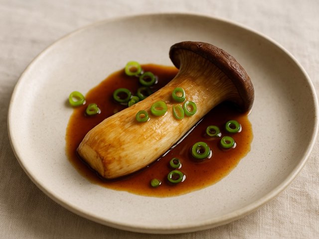 King Oyster Mushroom With Ponzu