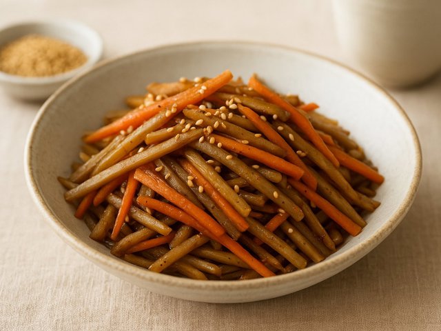 Kinpira Gobo (Japanese Braised Burdock And Carrots)