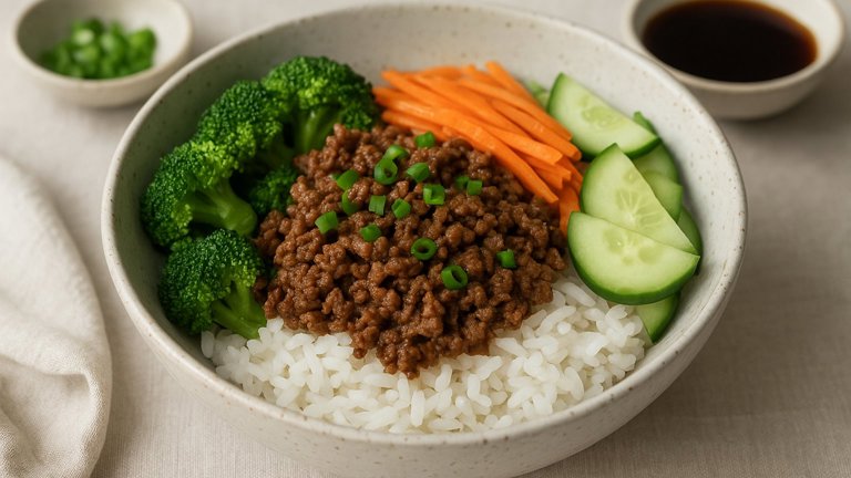 Korean-Style Lean Beef Rice Bowl