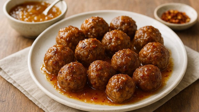 LAMB Meatballs WITH Orange Marmalade