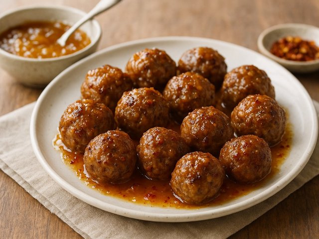 LAMB Meatballs WITH Orange Marmalade