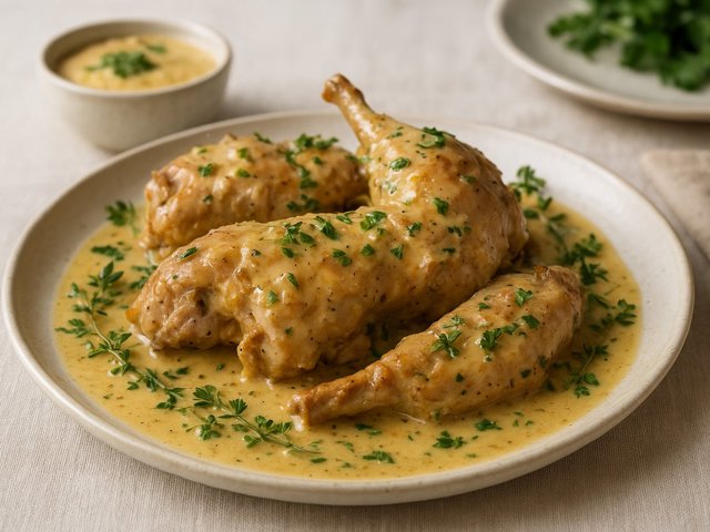Lapin à la Moutarde (Rabbit With Mustard)