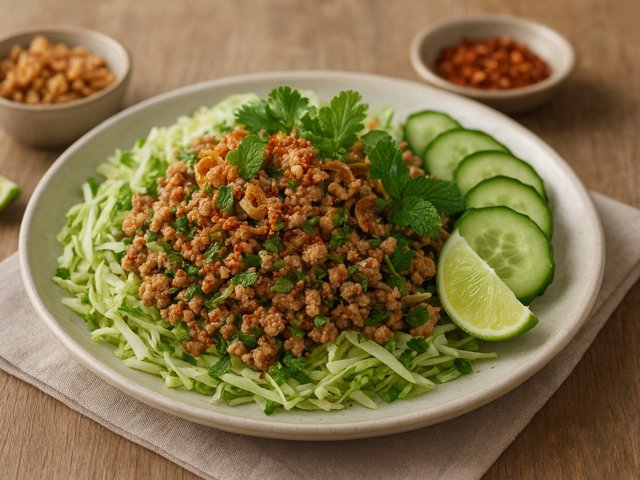 Larb (Thai Minced Pork Salad)