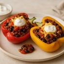Lean Beef Burrito Stuffed Peppers thumbnail