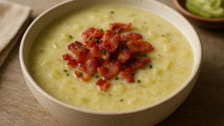 Leek Soup with Bacon